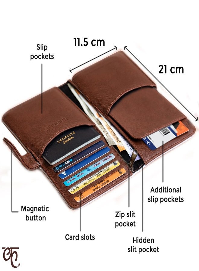 Kalankit Passport Wallet for Women | Vegan Leather Bi-Fold Long Wallet & Travel Purse | Valentine Gift for Her, Valentine Gifts for Women | You are Enough! - Image 3